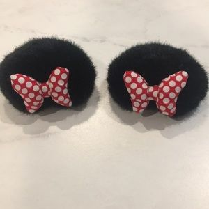 Girls Minnie Ear hair clips
